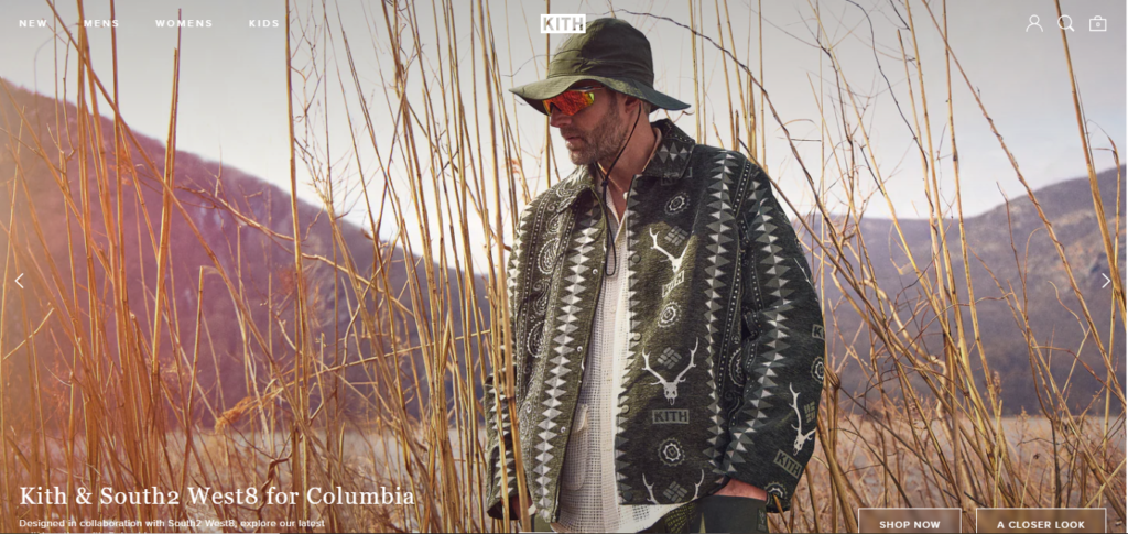 the official website of KITH 