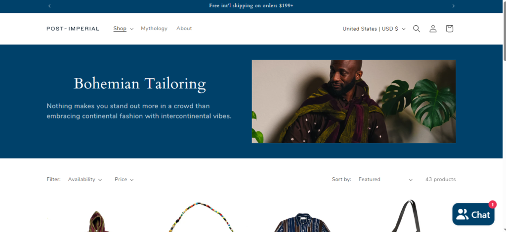 the official website of Post Imperial